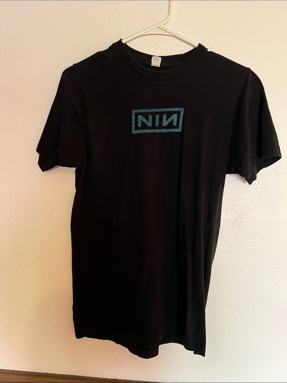 Nine Inch Nails - 2009 wave good bye tour shirt - Black Logo Crew T‑Shirt